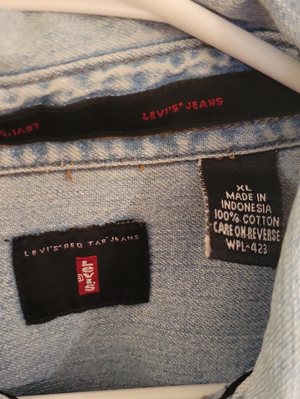 Levis Red Tab Denim Button UP xL